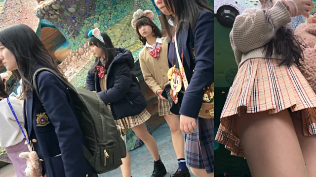 【4K街撮り夢の国】制服パンチラ2 [997MB]