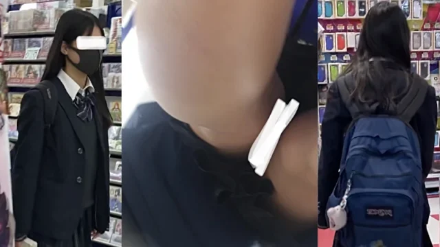 #82 男子生徒のオカズ事情調査file2!清楚系制服JKちゃんの逆さ撮り風景 [219MB]