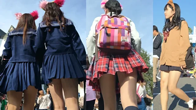 【4K街撮り】ミニスカ女子パンチラ4組☆☆☆ [898MB]