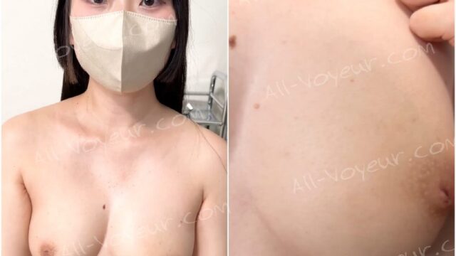 陥没乳首がフル勃起。C国風の黒髪ロング美女の美巨乳を舐め回し、隠れた乳首を救出する老医師【素人/チカン/セクハラ/診察㉟】