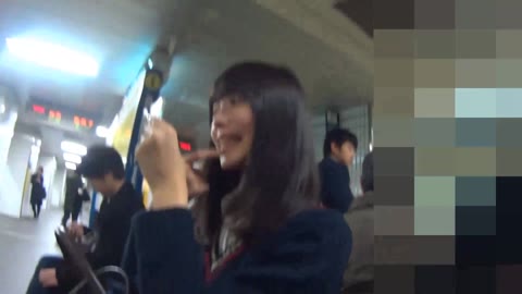 ハシカン似J●の食い込み逆さ撮り