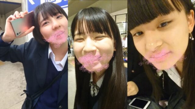 【カップル・声かけ・顔面接写】彼氏連れのJKに声かけ！第6弾 登下校女子高生vol.95