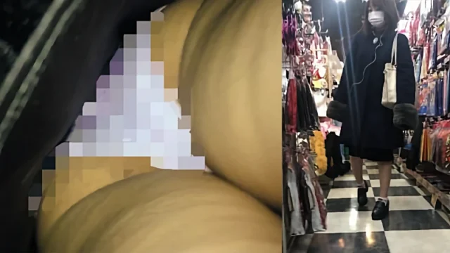 【スマホで逆さ撮り10】キレイめ女子の生パン 純白パンティ 生足【素人盗撮】 [142MB]