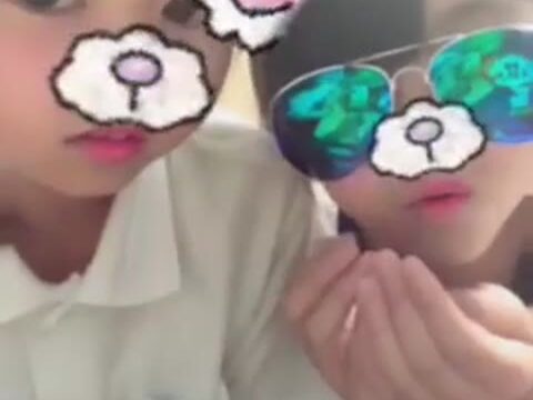 Elementary School Student in Uniform Live Stream on LINE LIVE [96]