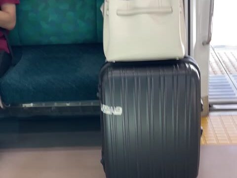 電車対面パンチラ004