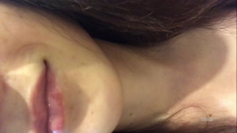 【口/唇/舌フェチ】素人の口アップをスマホで撮影させてもらった（ビキニ水着コスプレ）