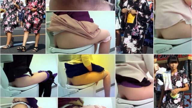 【Sランク】浴衣少女のオシッコ♥トイレ隠し撮り♥夏祭りスペシャル！【期間限定】part1