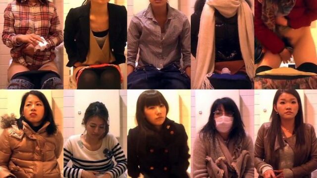 20代の集まる洋式トイレ （20名以上収録）Ｎｏ3