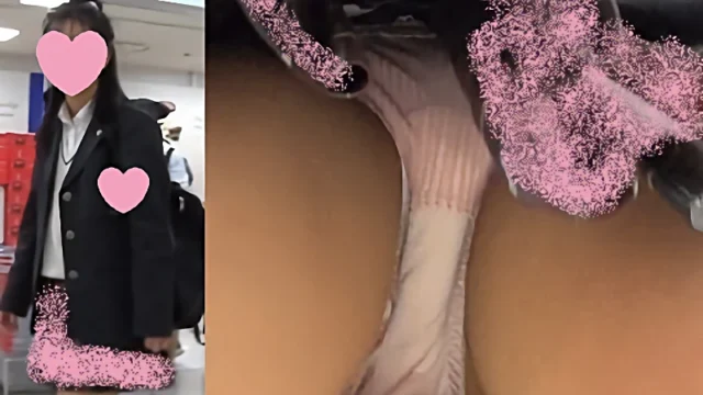 #39 かわいい制服ちゃんのピンクサテンパンツをフロント多めに [270MB]
