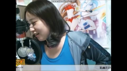 爆乳配信の胸チラ乳輪