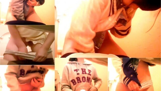 shuwcpeep01: A Pure Girl with Beautiful Black Hair Shows an Embarrassing Side in This Bathroom Voyeur Video 01