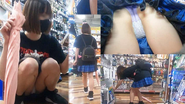 地下アイドル風ロリ系美少女 盗撮風 パンチラ 逆さ撮り 追跡 接写 ローアングル フルHD 2 [650MB]