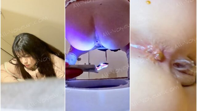 toilet-hidden-cameras新たに流出したプライベート写真、価格は145元❤️【最高級トイレ写真】絶妙な無毛の白虎のような柔らかいおまんこを持つ女の子が排尿と下痢をしている