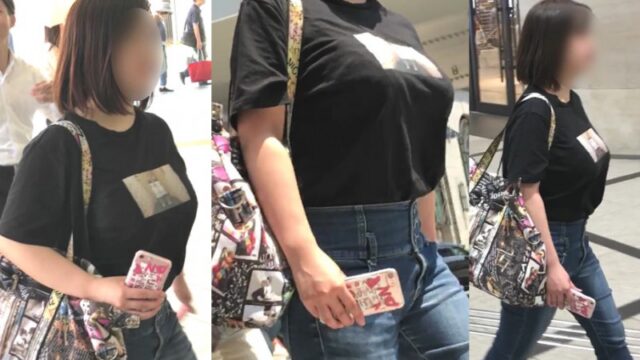 No.263爆乳Tシャツインの反則的組み合わせで乳フェチへの挑戦状か