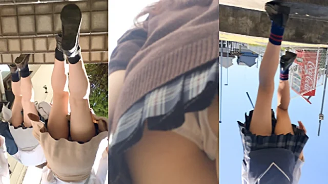 【JK】パンチラ詰めて合わせて11人③ [287MB]