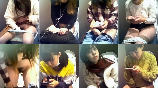 【新作】トイレ盗撮シリーズ④（オナニーあり）