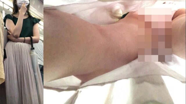 (再販)高身長高品質！モデル級清楚スーパーSS美女！可愛いピンクパンティ丸見え！ロングスカート直下型撮影！
