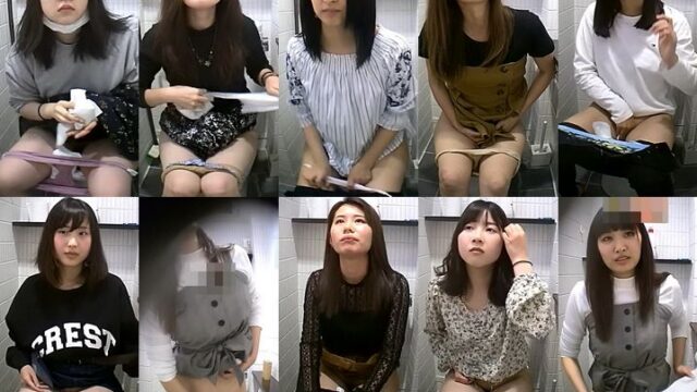 【極美人の排泄10名厳選】めちゃかわJDの排泄姿を正面から舐めるように・・・おまんこも・・
