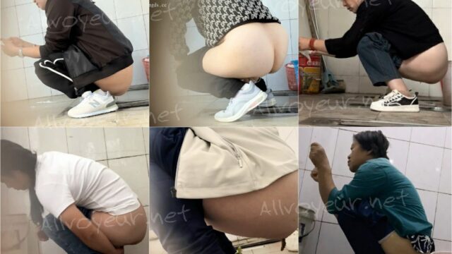 toilet-hidden-cameras[Handheld toilet filming] Women clapping their hands to secretly film the dry toilet – no door, no partition, full of presence 29V