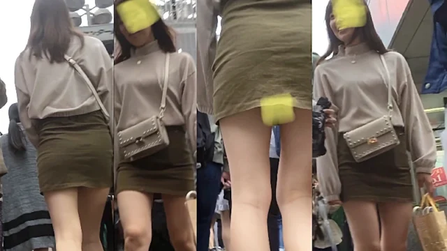 街で見かけた美脚JDの逆さ [161MB]