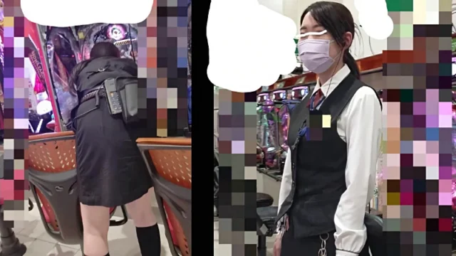 【 スマホで逆さ撮り 特別編】※期間限定販売 パチンコ店員かわいいから見て勃起してパンツ・顔・脚撮っちゃったww【2名収録】 [1.1GB]