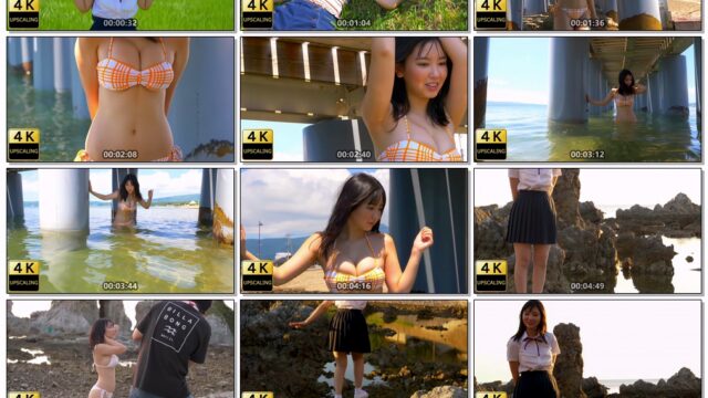 沢口愛華【4K】(2019) グラビア黄金伝説（当時16歳）(Aika Sawaguchi 4K Upscaling Japanese gravure idol)