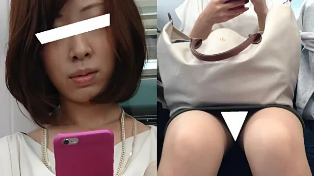 (電車対面)(顔出し)美人OLさん…短いタイトスカートからのびるパンストあんよがいい感じです!! [731MB]